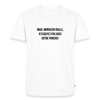 Cinéma / Citation / Série télé / Geek - T-shirt Premium bio Homme - blanc - Devant - Nico (187cm)
