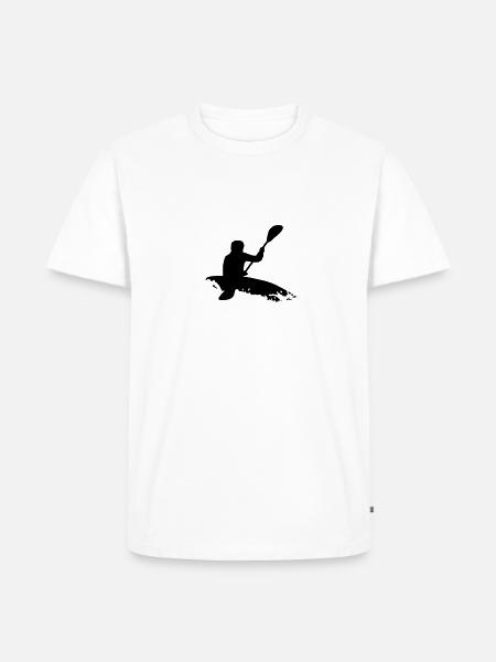 Whitewater kayaking - Men's Premium Organic T-Shirt - white