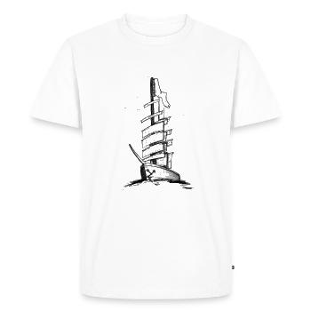 Voiliers Marins - T-shirt Premium bio Homme - blanc - Devant - Nico (187cm)