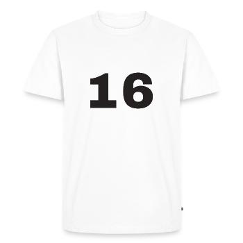 16 - T-shirt Premium bio Homme - blanc - Devant - Nico (187cm)