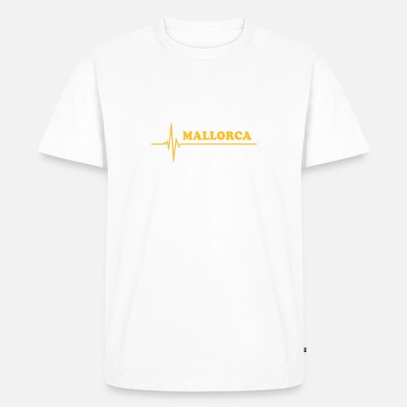 Mallorca - Männer Premium Bio T-Shirt - Weiß