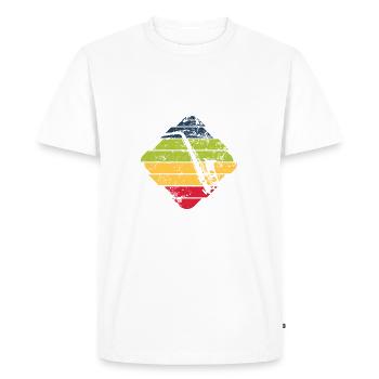 Saxophone - T-shirt Premium bio Homme - blanc - Devant - Nico (187cm)