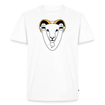 mâle - T-shirt Premium bio Homme - blanc - Devant - Nico (187cm)