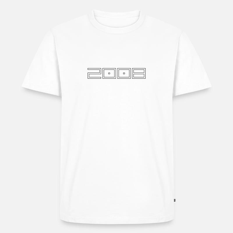 2008 - Männer Premium Bio T-Shirt - Weiß