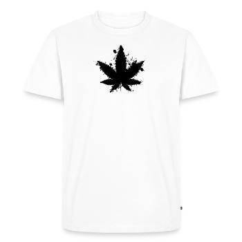 Cannabis - Gift idea - Men's Premium Organic T-Shirt - white - Front - Nico (187cm)