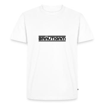 Groom / Bachelor Party / Party / Celebration - Men's Premium Organic T-Shirt - white - Front - Nico (187cm)