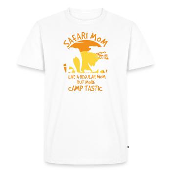 Safari Mom - Men's Premium Organic T-Shirt - white - Front - Nico (187cm)