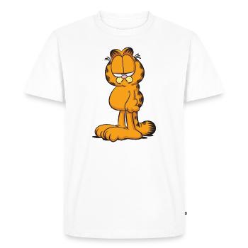 Garfield Non - Men's Premium Organic T-Shirt - white - Front - Nico (187cm)