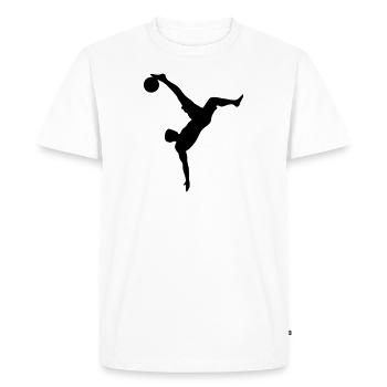 Football Fallrückzieher - T-shirt Premium bio Homme - blanc - Devant - Nico (187cm)
