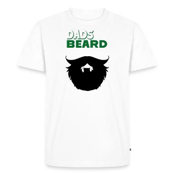 Das with beard are better - Men's Premium Organic T-Shirt - white - Front - Nico (187cm)