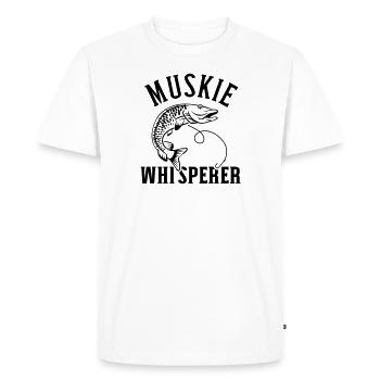brochet - T-shirt Premium bio Homme - blanc - Devant - Nico (187cm)
