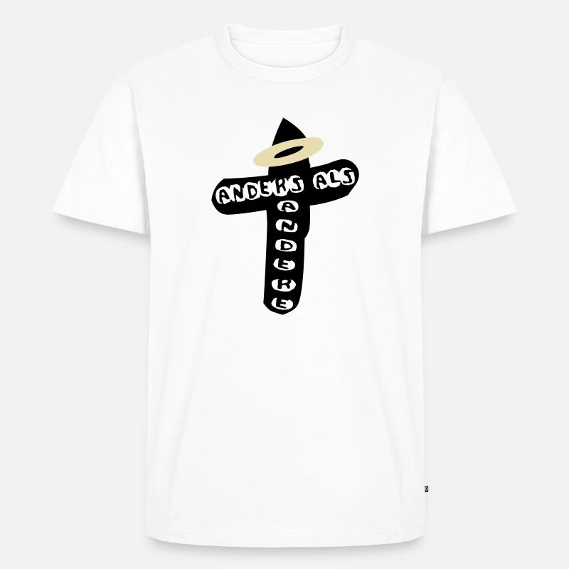 anders als andere - Männer Premium Bio T-Shirt - Weiß