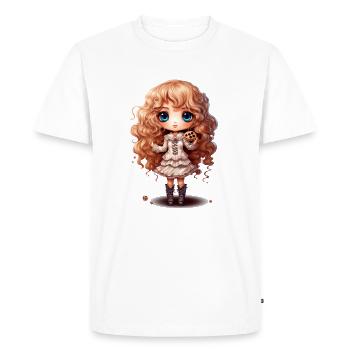 Biscuit Dollie - T-shirt Premium bio Homme - blanc - Devant - Nico (187cm)