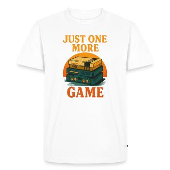 Conception de jeux vidéo rétro avec une déclaration - T-shirt Premium bio Homme - blanc - Devant - Nico (187cm)