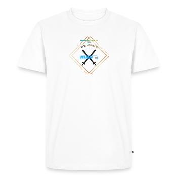Gamer Load Skills - Men's Premium Organic T-Shirt - white - Front - Nico (187cm)