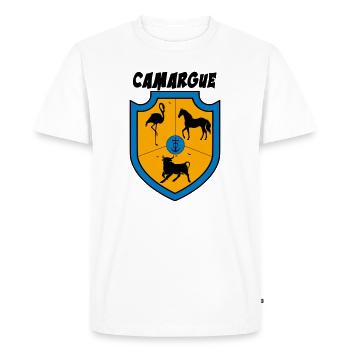 Camargue - T-shirt Premium bio Homme - blanc - Devant - Nico (187cm)