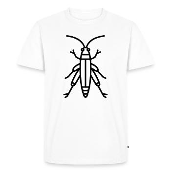 grasshopper - Men's Premium Organic T-Shirt - white - Front - Nico (187cm)