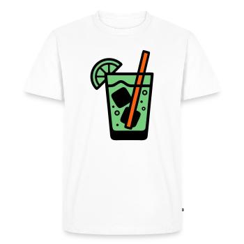 Cocktail Glass Summer Drink Girls' Vacation Bachelor Party - Men's Premium Organic T-Shirt - white - Front - Nico (187cm)