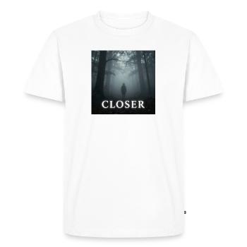 Closer by Mark Noone - Men's Premium Organic T-Shirt - white - Front - Nico (187cm)