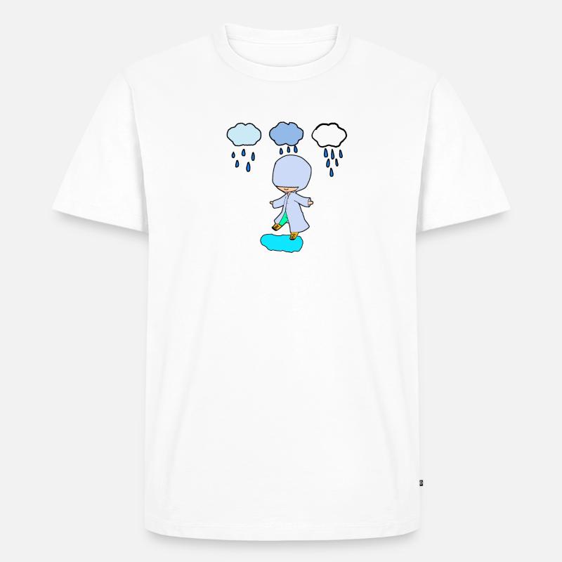 Es regnet - Männer Premium Bio T-Shirt - Weiß