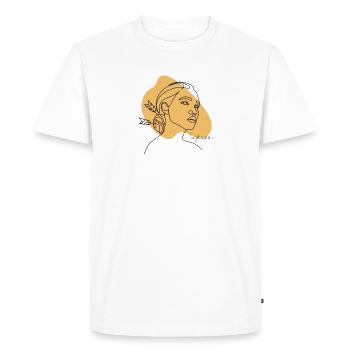 Signe du zodiaque « Sagittaire » Sagittaire - T-shirt Premium bio Homme - blanc - Devant - Nico (187cm)