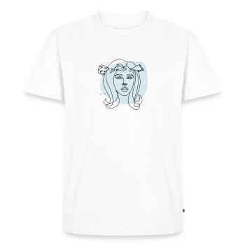 "Pisces" zodiac sign Pisces - Men's Premium Organic T-Shirt - white - Front - Nico (187cm)