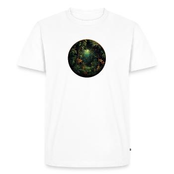 Belle jungle - T-shirt Premium bio Homme - blanc - Devant - Nico (187cm)
