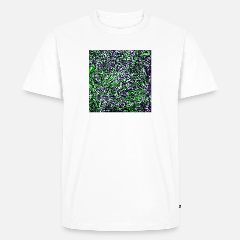 pixel distortion I - Männer Premium Bio T-Shirt - Weiß