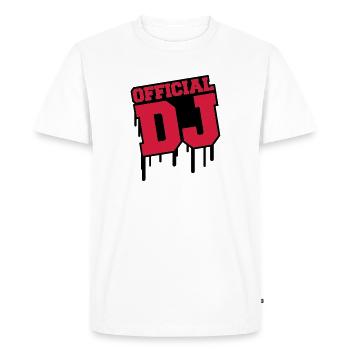 official_dj_c2 - T-shirt Premium bio Homme - blanc - Devant - Nico (187cm)
