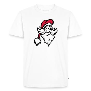 Icône de l’homme de Noël - T-shirt Premium bio Homme - blanc - Devant - Nico (187cm)