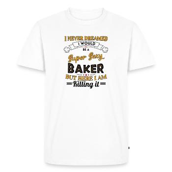 baking baker's craft is dear confectioner funny - Men's Premium Organic T-Shirt - white - Front - Nico (187cm)