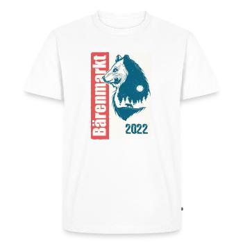 Bear Market Exchange 2022 - Men's Premium Organic T-Shirt - white - Front - Nico (187cm)