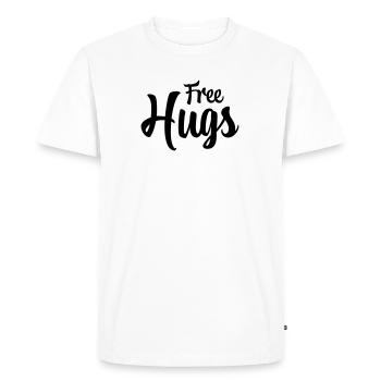 Câlins gratuits - T-shirt Premium bio Homme - blanc - Devant - Nico (187cm)