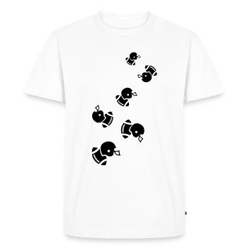 Icône du football - T-shirt Premium bio Homme - blanc - Devant - Nico (187cm)