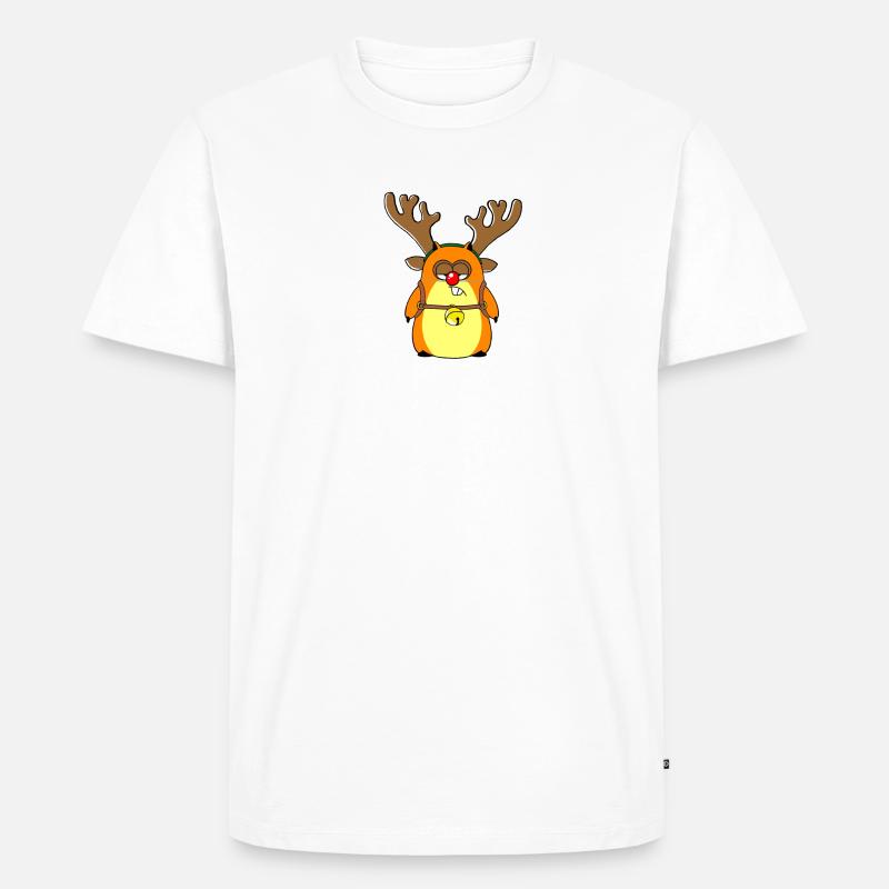 Rentier war aus (whiteline) - Männer Premium Bio T-Shirt - Weiß