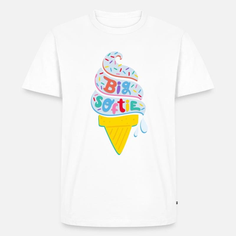 Play-Doh Knete Big Softie Softeis-Design - Männer Premium Bio T-Shirt - Weiß