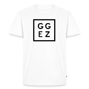 LOL GG EZ - Teen Shirt - Gift idea - Men's Premium Organic T-Shirt - white - Front - Nico (187cm)