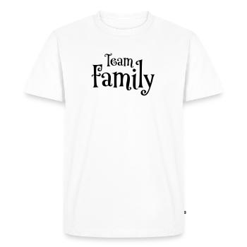 Famille de l’équipe - T-shirt Premium bio Homme - blanc - Devant - Nico (187cm)