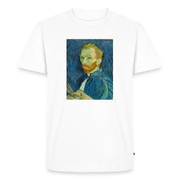 Vincent van Gogh - Selfportrait. 1889th - Men's Premium Organic T-Shirt - white - Front - Nico (187cm)