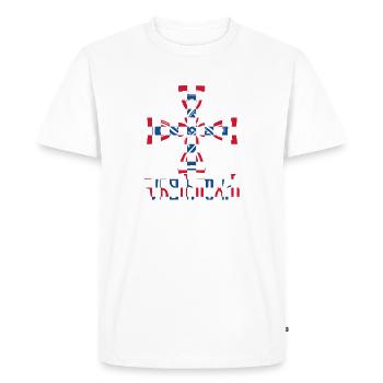 Croatie Croate Hrvatska Croatie Croates vatreni - T-shirt Premium bio Homme - blanc - Devant - Nico (187cm)