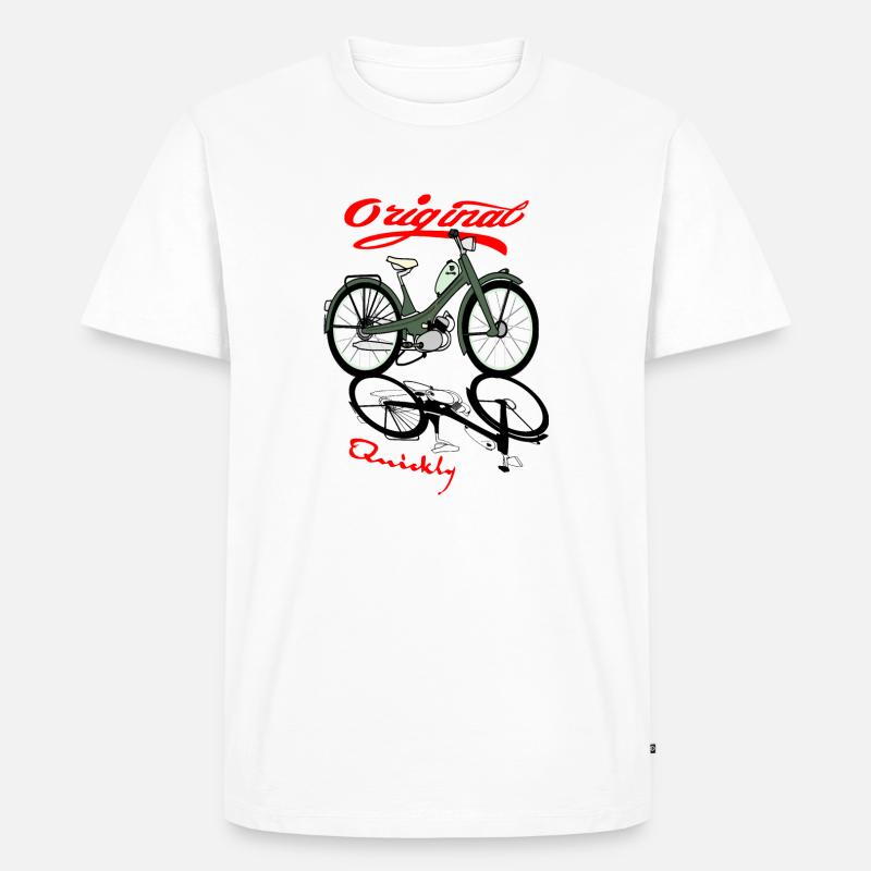 NSU Quickly Mofa Kult - Männer Premium Bio T-Shirt - Weiß
