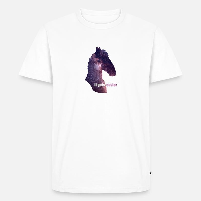 Es wird einfacher - Männer Premium Bio T-Shirt - Weiß