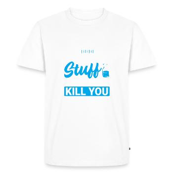 Sensibilisation au diabète de type 1 Diabète drôle de DT1 - T-shirt Premium bio Homme - blanc - Devant - Nico (187cm)