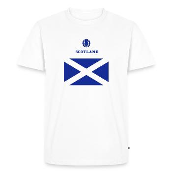 Scotland - T-shirt Premium bio Homme - blanc - Devant - Nico (187cm)