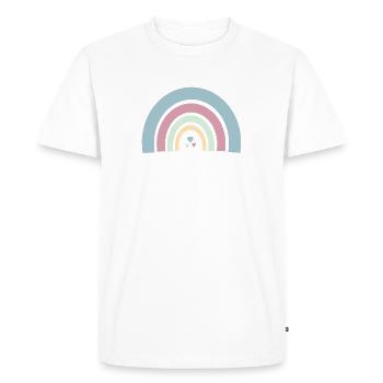 Arc-en-ciel - T-shirt Premium bio Homme - blanc - Devant - Nico (187cm)