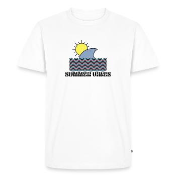Summer Vibes - T-shirt Premium bio Homme - blanc - Devant - Nico (187cm)