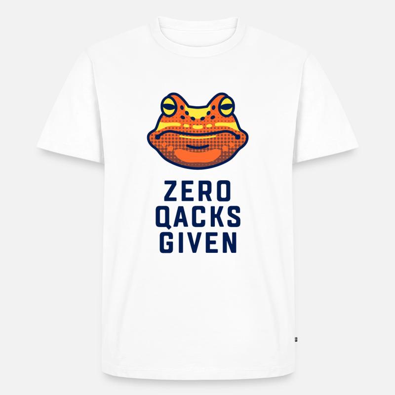 Zero Quacks given v2 - Männer Premium Bio T-Shirt - Weiß