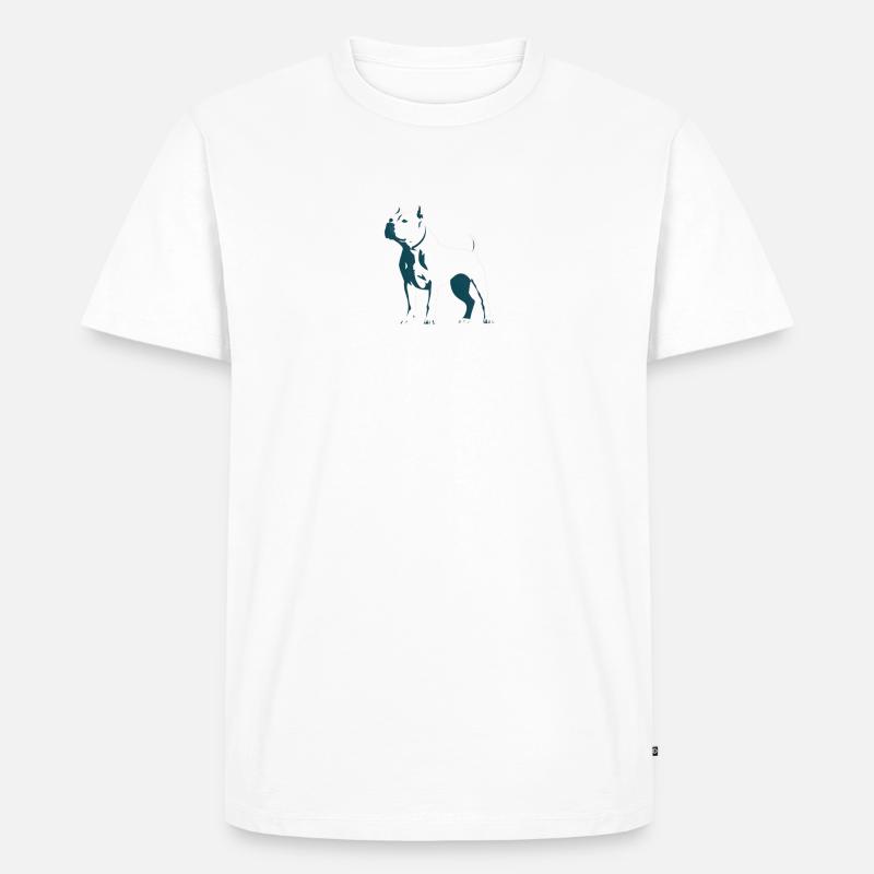dont bully my breed - Männer Premium Bio T-Shirt - Weiß