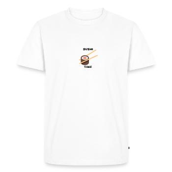 SUSHI TIME - T-shirt Premium bio Homme - blanc - Devant - Nico (187cm)