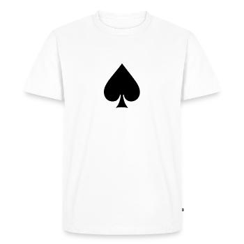 Spades Black Cards Poker Mafia Icône - T-shirt Premium bio Homme - blanc - Devant - Nico (187cm)